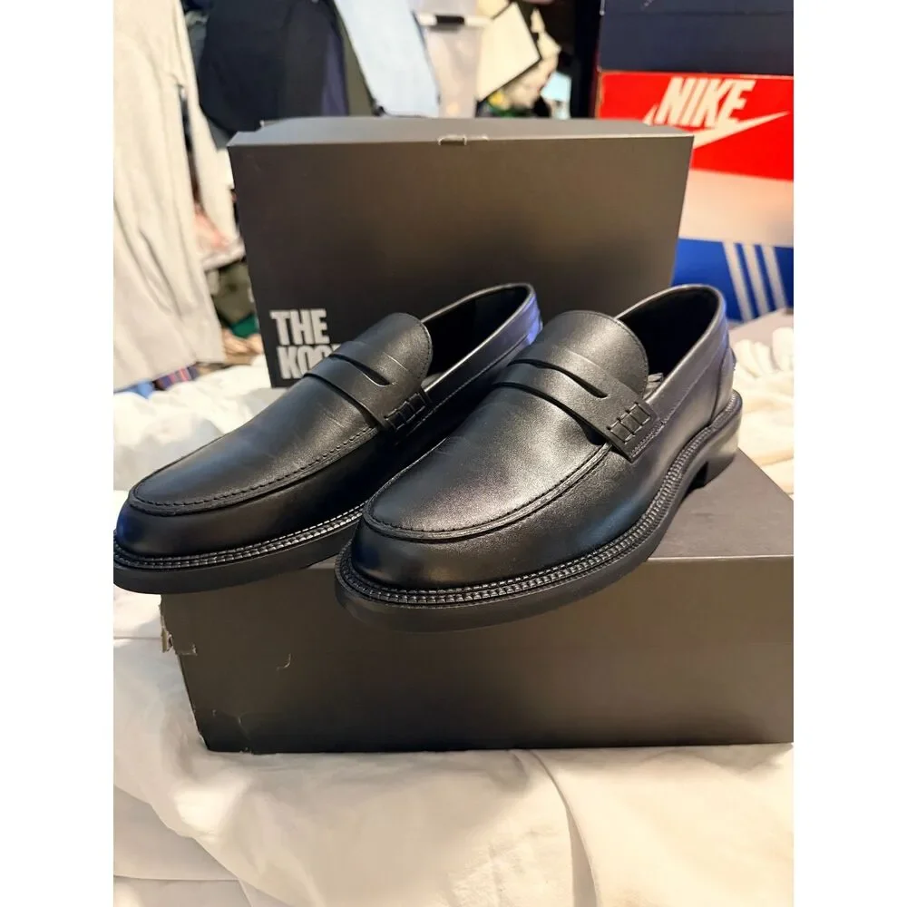 NIB The Kooples Mens Leather Mocassins Loafers size 44 - Picture 8 of 13